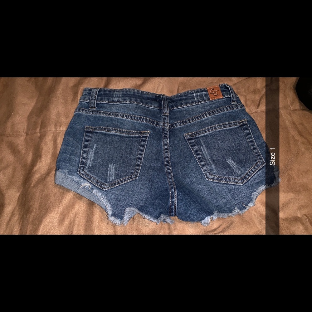 Blue jean shorts